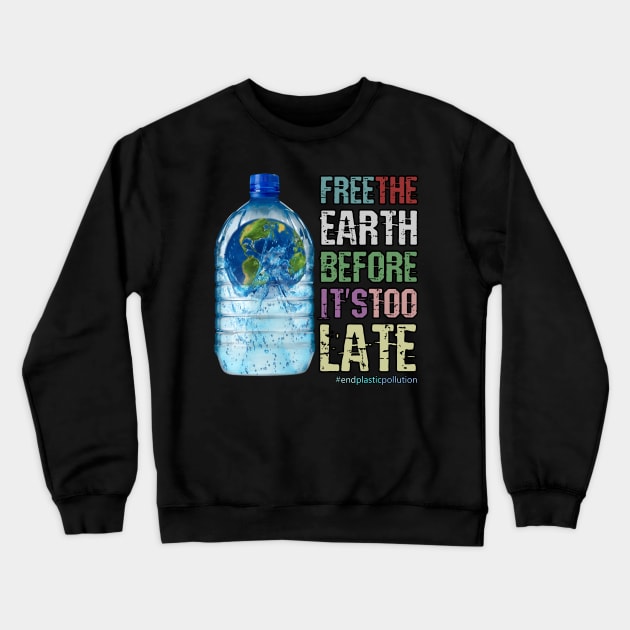Climate Change and Plastic Pollution Crewneck Sweatshirt by norules